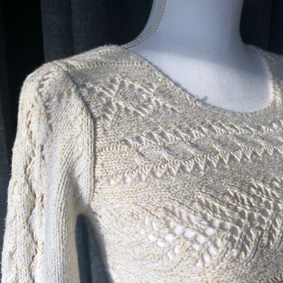 Girls/Juniors open weave sweater by  Max Studio - Picture 2 of 6